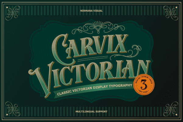 Carvix Victorian - Vintage Font - Image 2